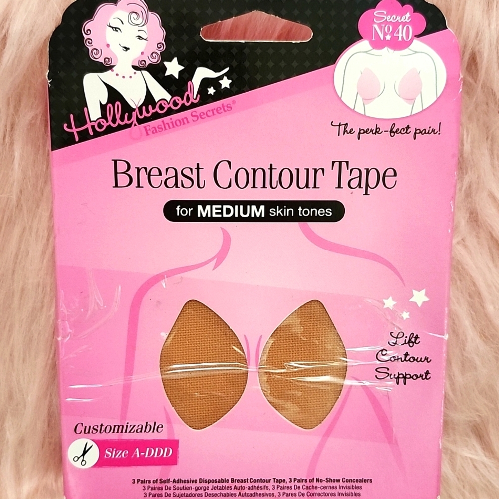 BRAND NEW HOLLYWOOD FASHION SECRETS BREAST CONTOUR TAPE-A-DDD